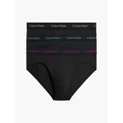 CALVIN KLEIN - Pack De 3 Calzoncillos Hip Brief Negro