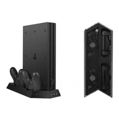 GENERICO - Base Refrigerante Y Cargador De Controles Play Station 4