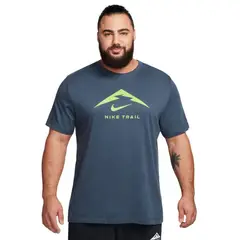 NIKE - Camiseta Dri Fit Tee Trail-Azul