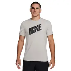 NIKE - Camiseta Dri Fit Hbr Novelty Graphic Tees-Blanco
