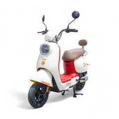 CANAAN - Bicicleta eléctrica MOPED 350W BLANCA MÁS OBSEQUIO