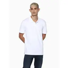 CALVIN KLEIN - Polo Blanco Clasica Con Logo