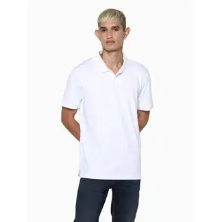 CALVIN KLEIN - Polo Blanco Clasica Con Logo