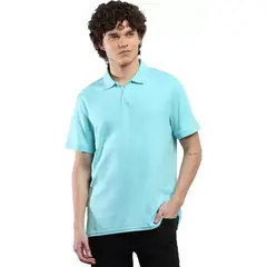 CALVIN KLEIN - Polo Azul Clasica Con Logo Para Hombre