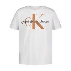 CALVIN KLEIN - Camiseta Blanco Con Monograma Para Niño