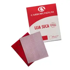 GENERICO - Papel de Lija Roja Premier Seca Carborundum 9×11 #180 100 Pliegos