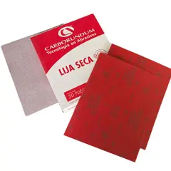 GENERICO - Papel de Lija Roja Premier Seca Carborundum 9×11 #80 50 Pliegos