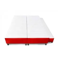 GENERICO - CAMA NIDO DIVIDIDA 140X190 MICROFIBRA ROJO