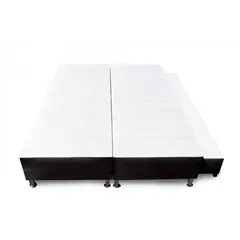 GENERICO - CAMA NIDO DIVIDIDA 160X190 ECOCUERO NEGRO