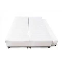 MAGIC CLASS - CAMA NIDO DIVIDIDA 200X200 ECOCUERO BLANCO