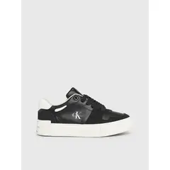 CALVIN KLEIN - Tenis Negro Casuales Con Cordones Para Niña