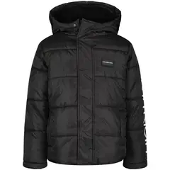 CALVIN KLEIN - Chaqueta Negro Tipo Burbuja Con Gorro Para Niño
