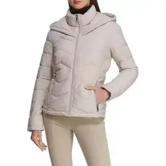 CALVIN KLEIN - Chaqueta CremaM Con Bolsillos Frontales Para Mujer