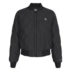 CALVIN KLEIN - Chaqueta Negro Bomber Acolchada Holgada