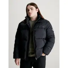 CALVIN KLEIN - Chaqueta Negro De Plumas Con Logo