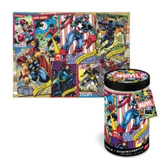 TOYNG - TUBO METALICO 500 PCS MARVEL COMIC