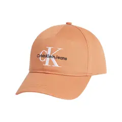 CALVIN KLEIN - Gorra De Algodón Orgánico Con Logo Hombre Naranja