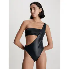 CALVIN KLEIN - Bañador Negro Asimétrico - Neo Archive