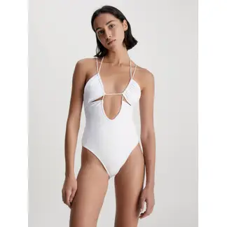 CALVIN KLEIN - Traje De Baño Blanco - Multi Ties