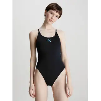 CALVIN KLEIN - Traje De Baño Negro - Ck Monogram
