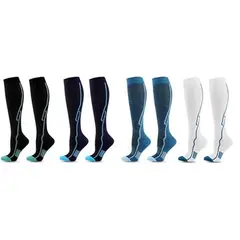 GENERAL - 4 Pares Medias Calcetines De Compresión 20-30 Mmhg