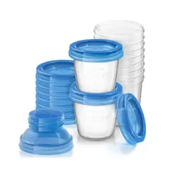 AVENT - Vasos Almacenamiento Leche Materna Reutilizables X10