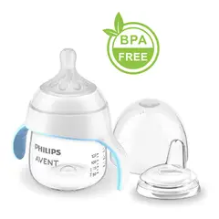 AVENT - Vaso Entrenador 2en1 5oz Chupo+ Boquilla Blanda