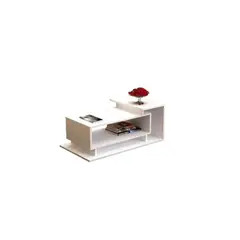 GENERICO - Mesa de centro moderna minimalista blanca