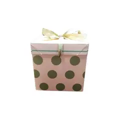 GENERICO - Caja de regalo 15x 15cm rosada empacar regalos