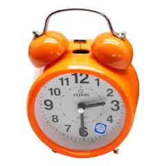 MAZUGI - Reloj Despertador Manzana Con Campana Azul Rosado Naranja