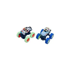 GENERICO - Carro monstruo con resortes 4 juguete niños pequeños