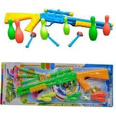 GENERICO - Arco pistola flecha juguete juego tiro al blanco