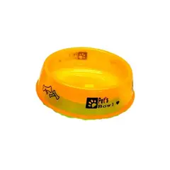 MAZUGI - Comedero bebedero naranja plato para mascotas cachorros