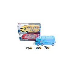 GENERICO - Mula lanza excavadoras tráiler tres vehículos juguete niños