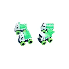 GENERICO - 4 camiones de basura con llantas enormes niños pequeños