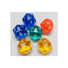 GENERICO - Dados dado 20 caras 6 und juego rol mesa poliédricos parques