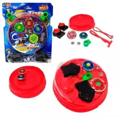 MAZUGI - Estadio de batalla beyblade generico +dos beyblade juguete