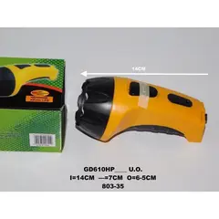 GENERICO - Linterna luz led recargable corriente eléctrica