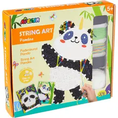 JUGANDO Y EDUCANDO - Juego Niños Set De Arte Y Diseño Con Hilos Para Niñas Pandas