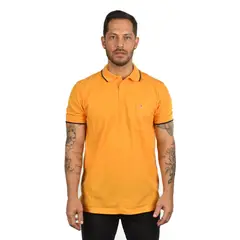 HAMER - Camiseta tipo polo para hombre con bolsillo.