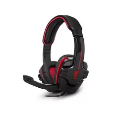GENIUS - Diadema Gamer Con Micrófono Omega Hs-9020 Negro Rojo