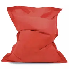 DORMIPUFF - Puff Almohadon Rojo Lona Impermeable