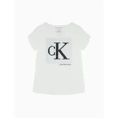CALVIN KLEIN - Camiseta Para Niña Manga Corta Blanco