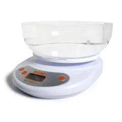 SUKRA - Balanza digital 5 kg con taza -