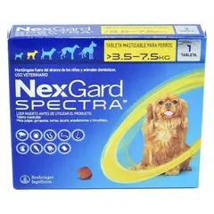 BOEHRINGER INGELHEIM - Nexgard spectra 3.5 a 7 antipulgas para perro