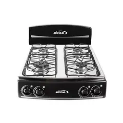 ABBA - Estufa de Mesa 4 Puestos Gas Natural Negro