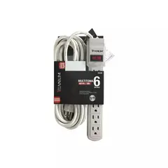TITANIUM - Multitoma De 6 Puestos Con Extencion De 5 Mts De Largo