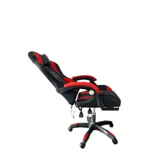 GENERICO - Silla Gamer Vibracion Lumbar Negro Rojo