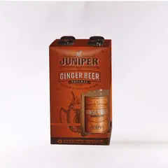 JUNIPER - BEBIDA GINGER BEER CAJA X 4 UNIDADES