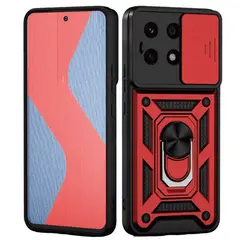 GENERICO - Estuche Para Xiaomi Note 13 Pro 4G - Poco M6 Pro 4G - Note 14S Rojo